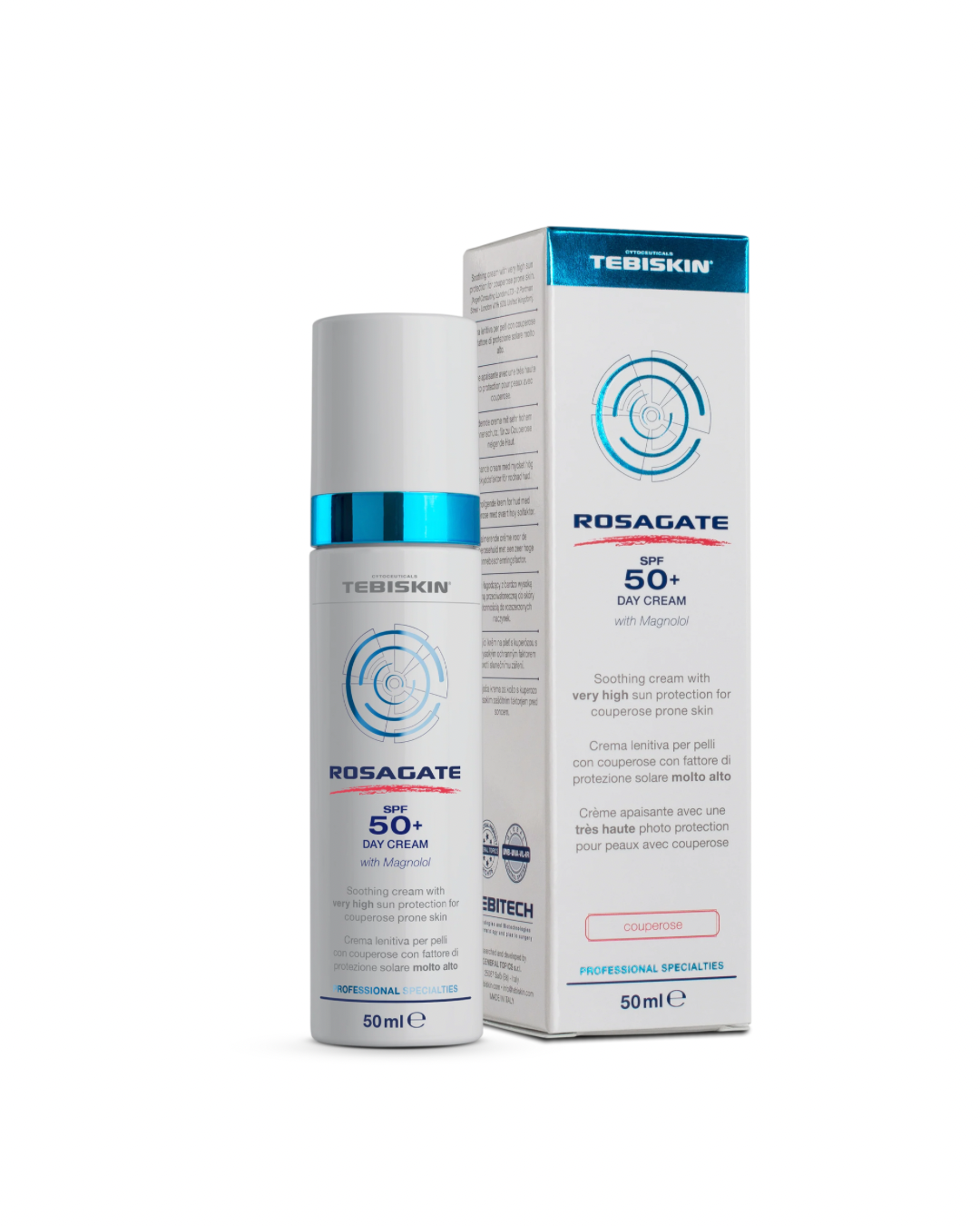 SPF priemonė - 2in1. Priemonė efektyviai veikia, paraudimą ir matomas smulkias kraujagysles. Sumažina nemalonius odos pojūčius, kaip niežėjimas, intensyvios šilumos pojūčius, suteikdamas odai komfortą.