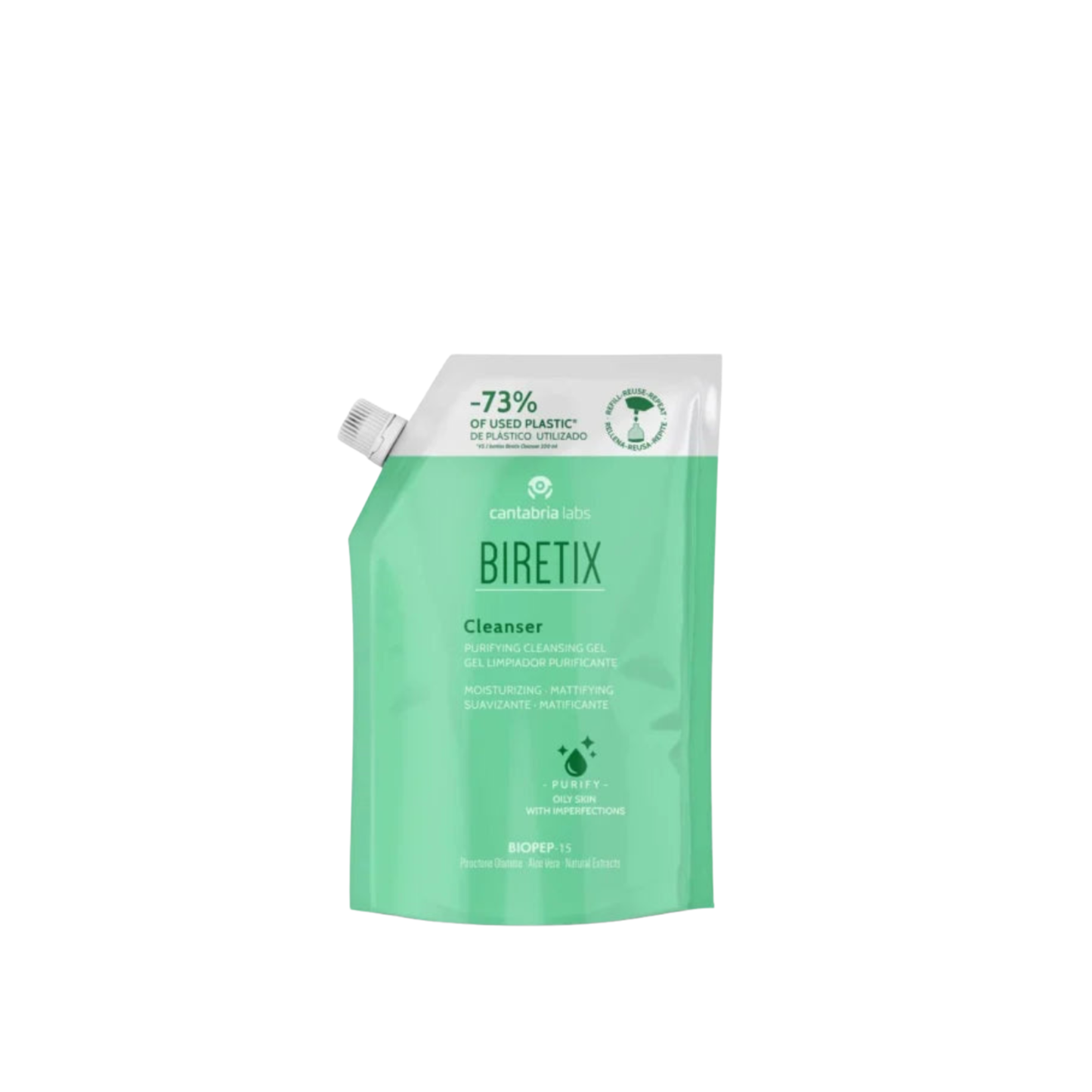 Biretix prausiklio papildymas 400ml riebiai ir misriai odai
