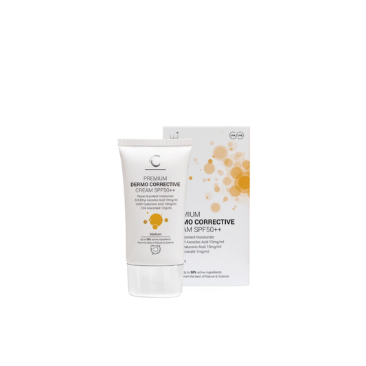 CLINICCARE KOREGUOJAMASIS KREMAS SPF50++ SU SPALVA MEDIUM 30ML