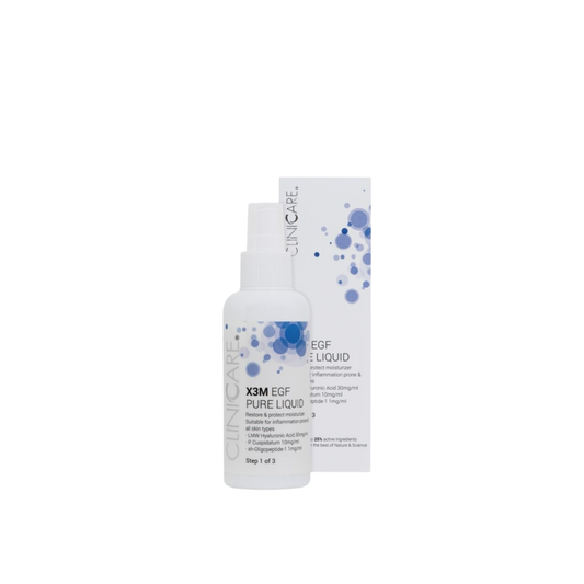 Cliniccare spray toner X3M EGF PURE LIQUID odos balansą palaikantis antibakterinis ir priešuždegiminis purškiamas tonikas
