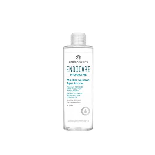 Endocare micelinis vanduo 400ml svelnus micelinis valiklis, tinkamas ir akiu makiazui valyti