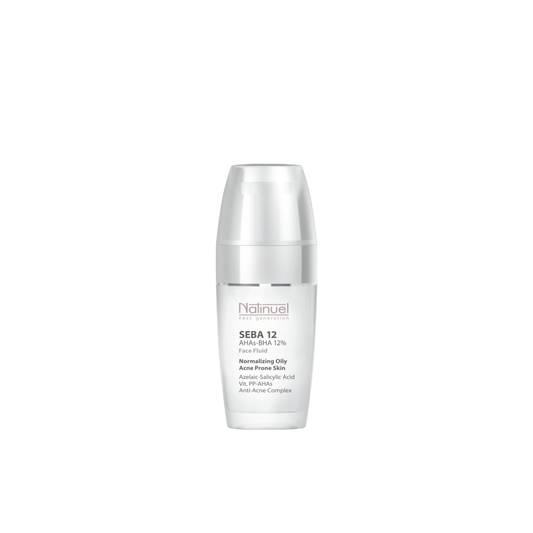 NATINUEL SEBA FLUID AHAs - BHA 12% riebios, probleminės odos priežiūrai 50ml