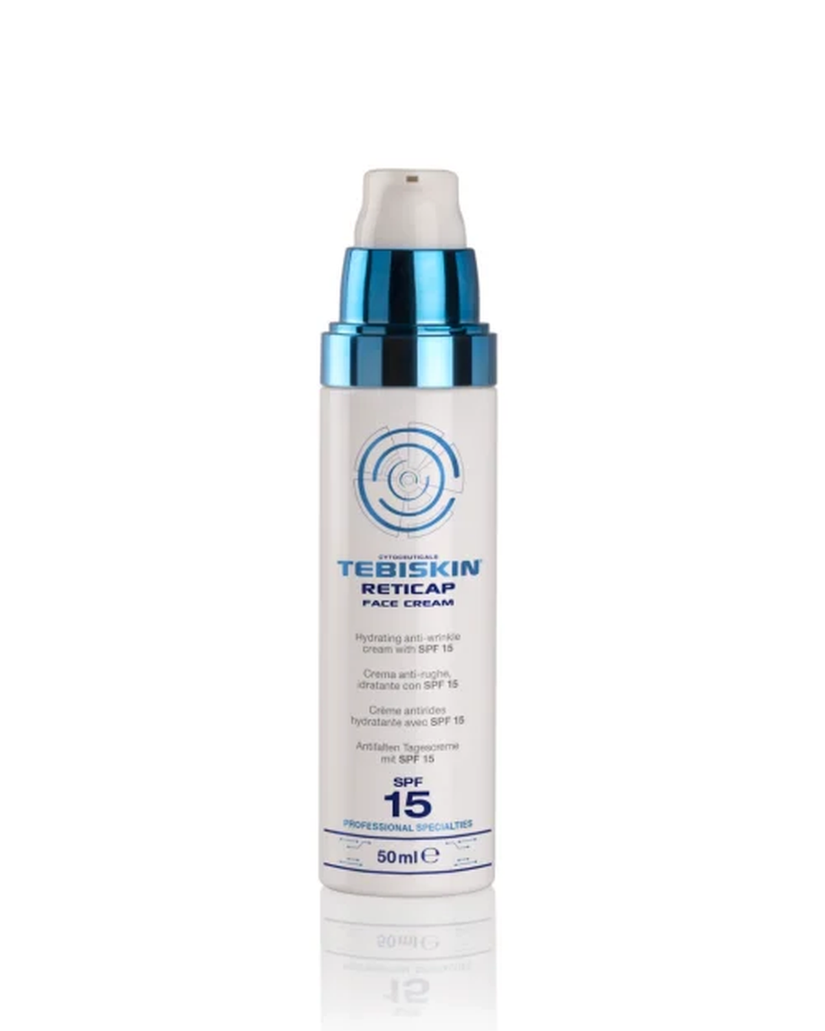 TEBISKIN® Reticap veido kremas SPF 15 - dieninis kremas nuo raukšlių su grynu mikrokapsuliuotu retinoliu.