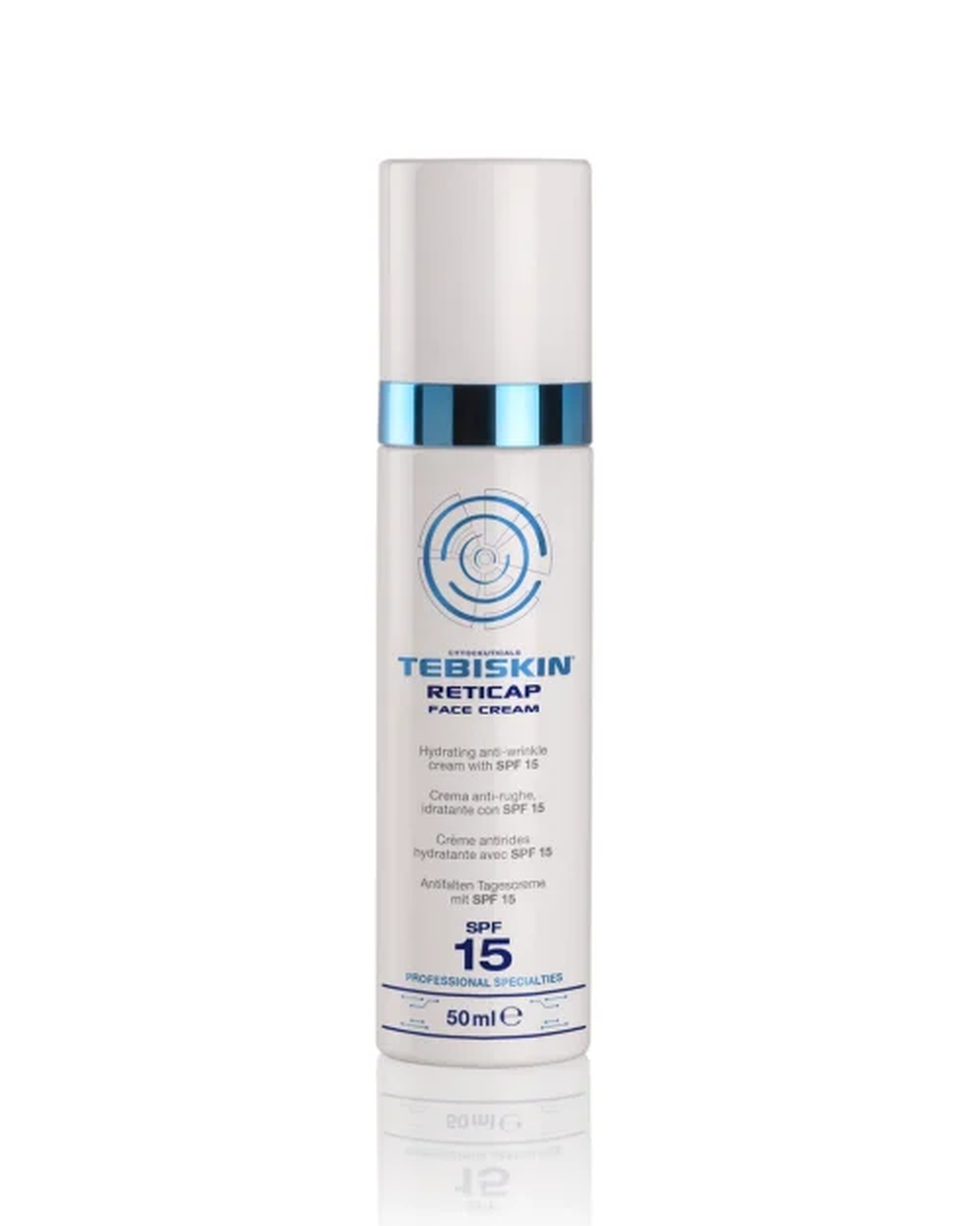 TEBISKIN® Reticap veido kremas SPF 15 - dieninis kremas nuo raukšlių su grynu mikrokapsuliuotu retinoliu.