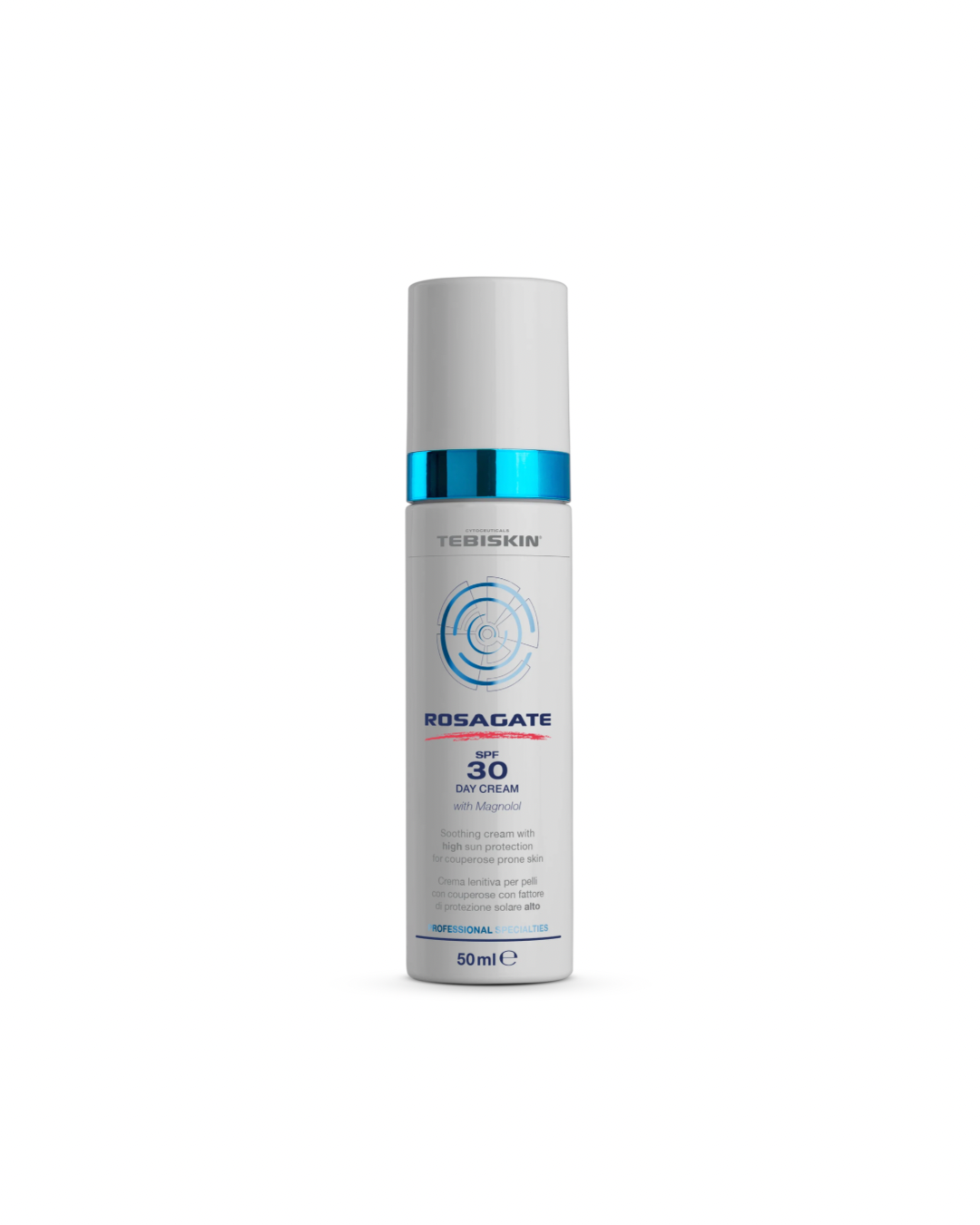 SPF priemonė - 2in1. Priemonė efektyviai veikia, paraudimą ir matomas smulkias kraujagysles. Sumažina nemalonius odos pojūčius, kaip niežėjimas, intensyvios šilumos pojūčius, suteikdamas odai komfortą.