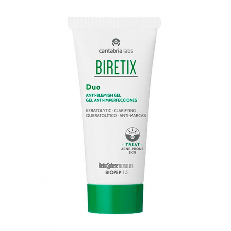BIRETIX ANTI-BLEMISH DUO kremas 50 ml – kremas aknės odai, spuogams ir inkštirams. Heyskin.lt