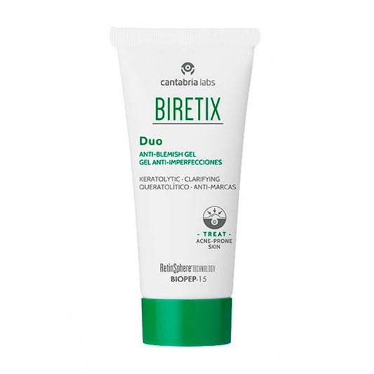 BIRETIX ANTI-BLEMISH DUO kremas 50 ml – kremas aknės odai, spuogams ir inkštirams. Heyskin.lt