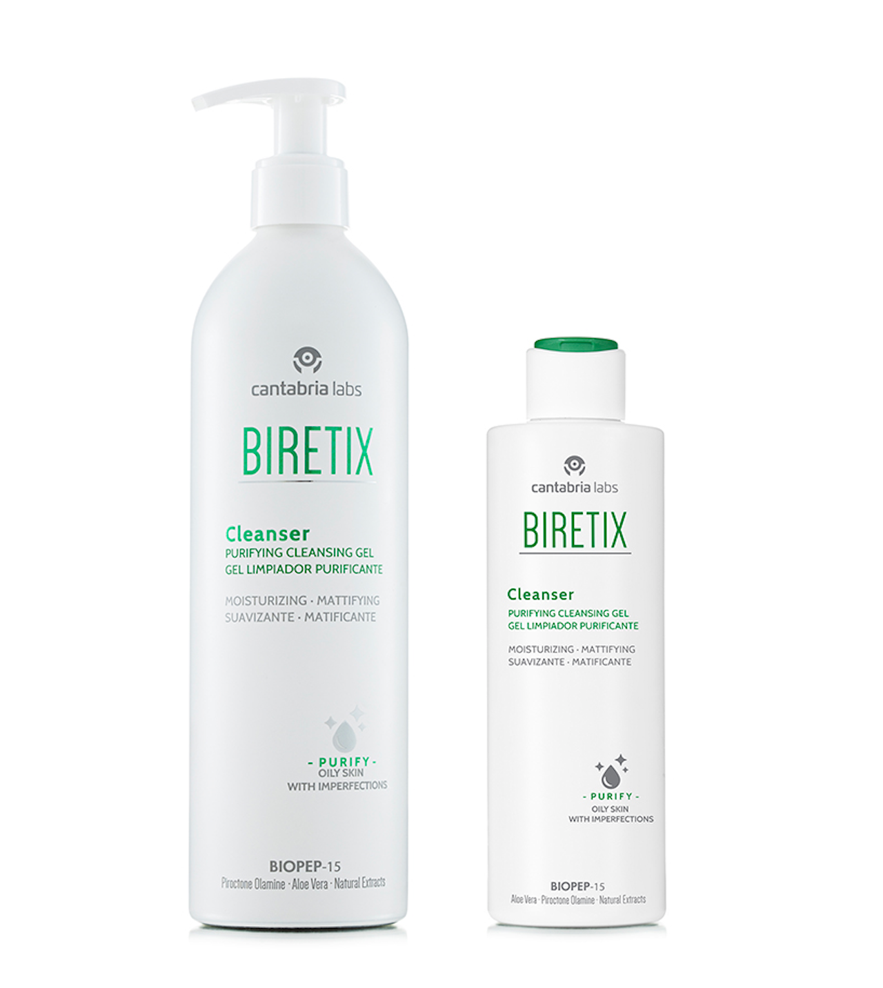 BIRETIX gelinis prausiklis 200 ml – riebios ir mišrios odos prausiklis aknei, Heyskin.lt