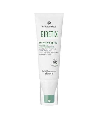 BIRETIX TRI-ACTIVE body spray – efektyvi kasdienė priežiūra kūno aknei ir riebiai odai, heyskin.lt