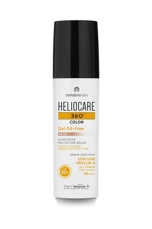 HELIOCARE 360º Color Gel – maskuojantis SPF 50 kremas riebiai odai, Beige, Bronze, Pearl atspalviai, Heyskin.lt