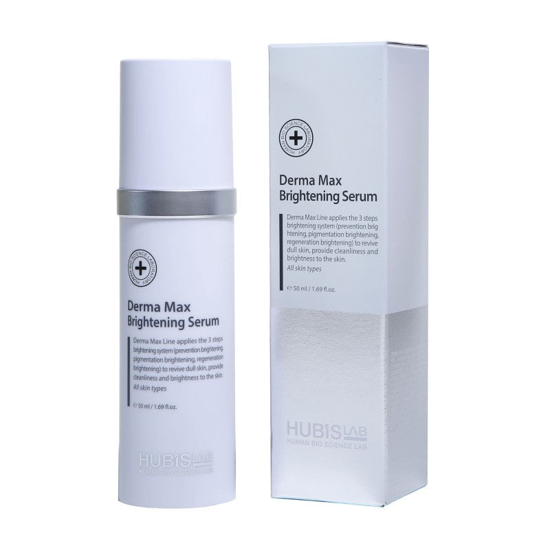 Hubislab Derma Max Brightening Serum – šviesinantis serumas su vitaminu C pigmentacijai, heyskin.lt