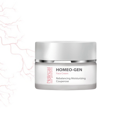 Natinuel drėkinamasis kremas raudoniui ir kapiliarų sutrikimams su keramidais – heyskin.lt