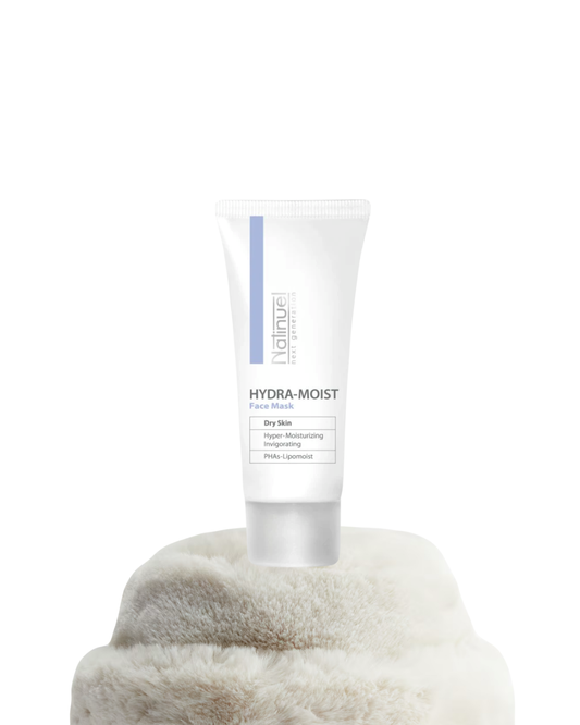 Natinuel Hydra Moist 30ml, geline veido kaukė su Lipomoist kompleksu, drėkina ir nuramina odą, puikiai tinkama naktinei odos priežiūrai – heyskin.lt